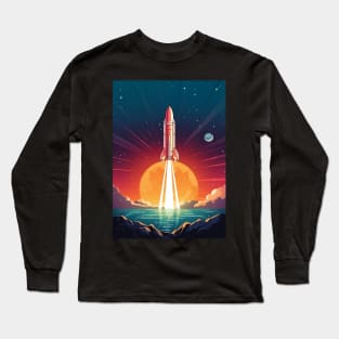Space Rocket Long Sleeve T-Shirt